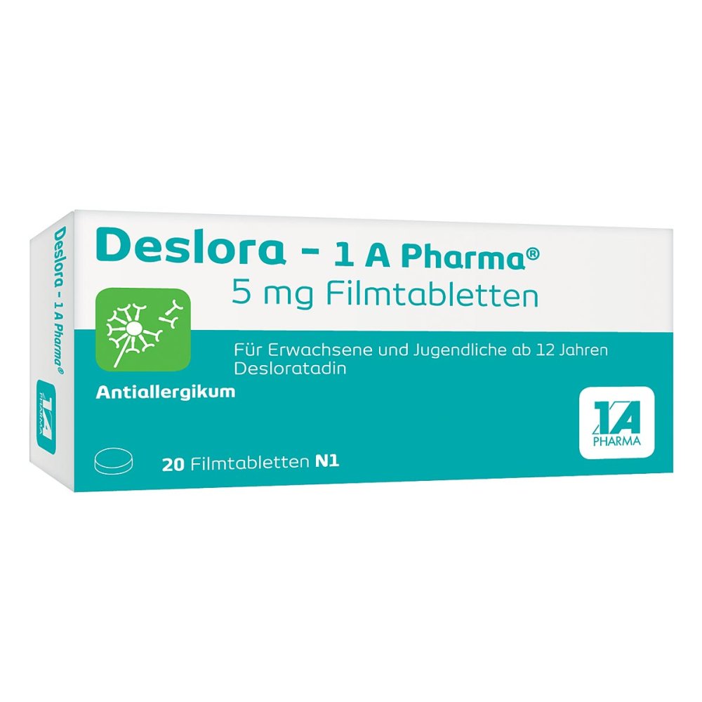 Deslora-1a Pharma 5 Mg Filmtabletten (20 stk)