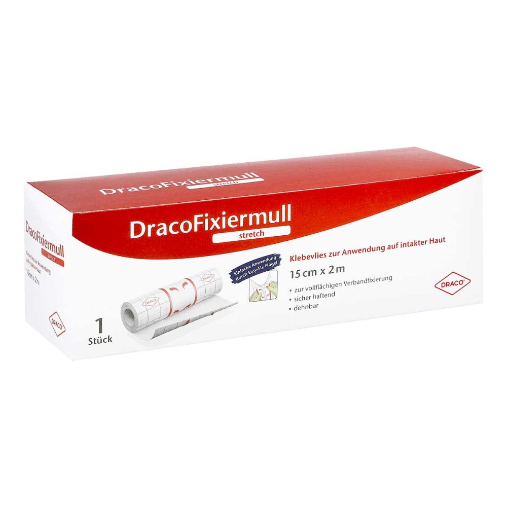 Dracofixiermull Stretch 15 Cmx2 M (1 stk)