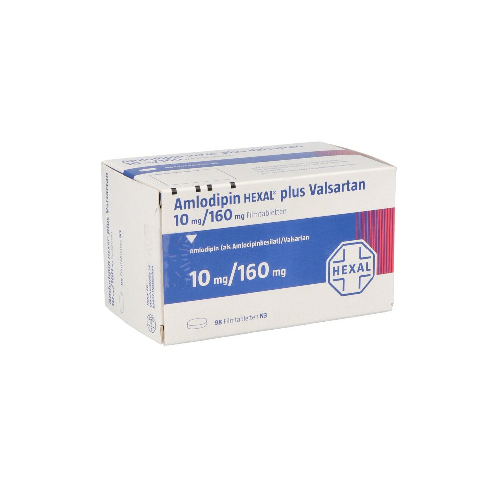 Amlodipin Hexal Plus Valsartan 10mg/160mg Filmtab. (98 stk)