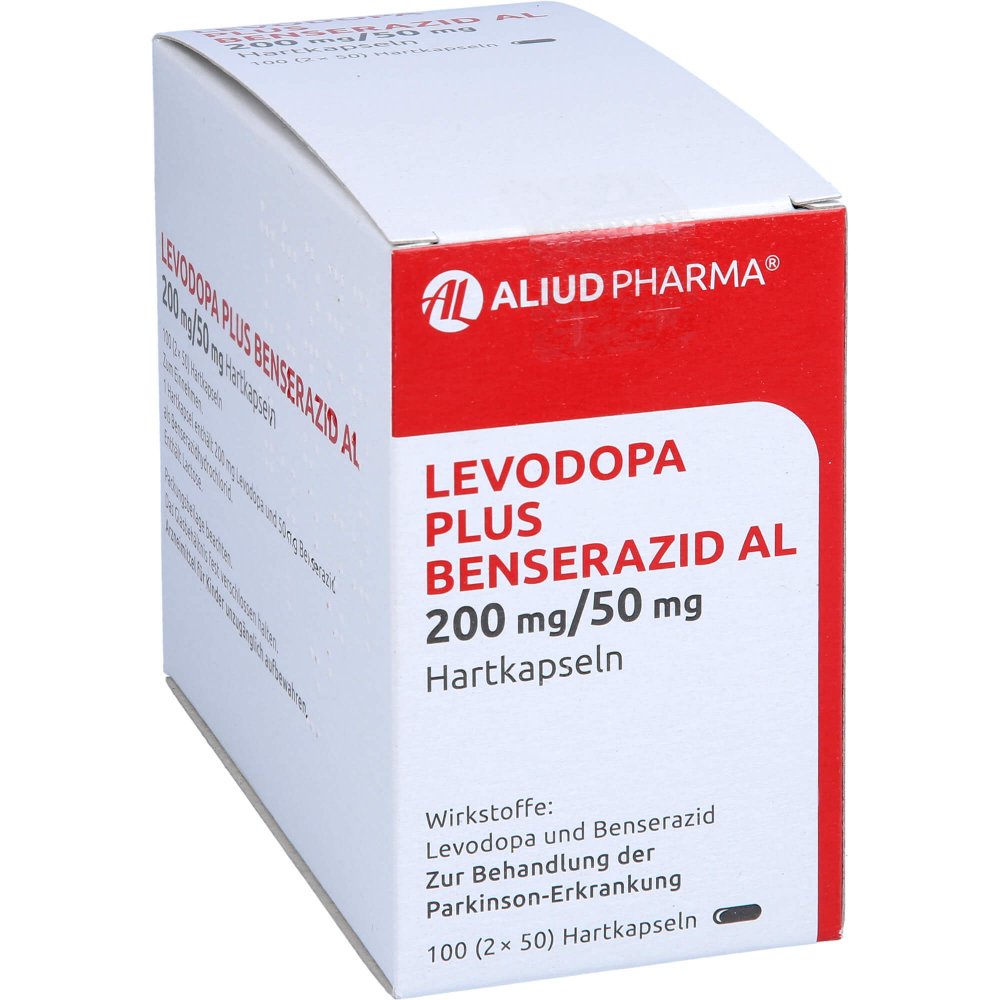 Levodopa Plus Benserazid Al 200 Mg/50 Mg Hartkaps. (100 stk)
