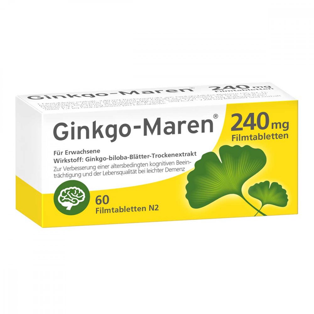 Ginkgo-Maren 240 Mg Filmtabletten (60 stk)