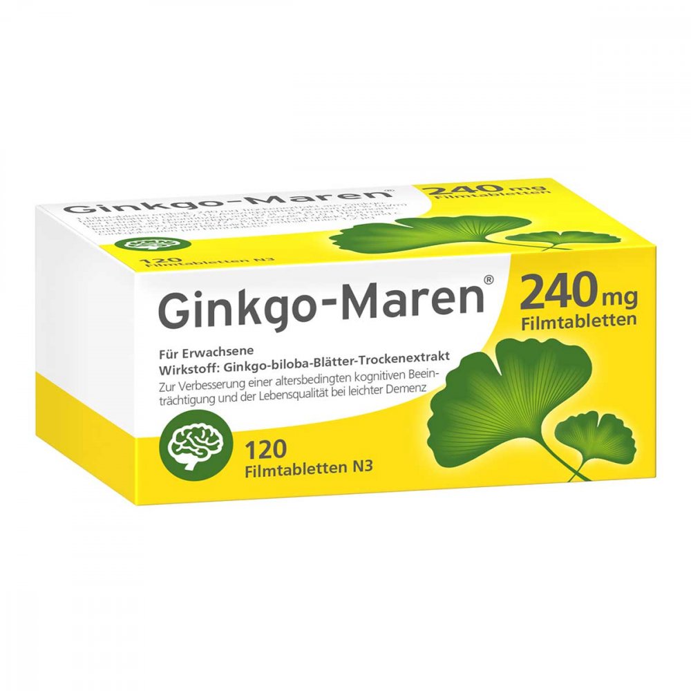 Ginkgo-Maren 240 Mg Filmtabletten (120 stk)