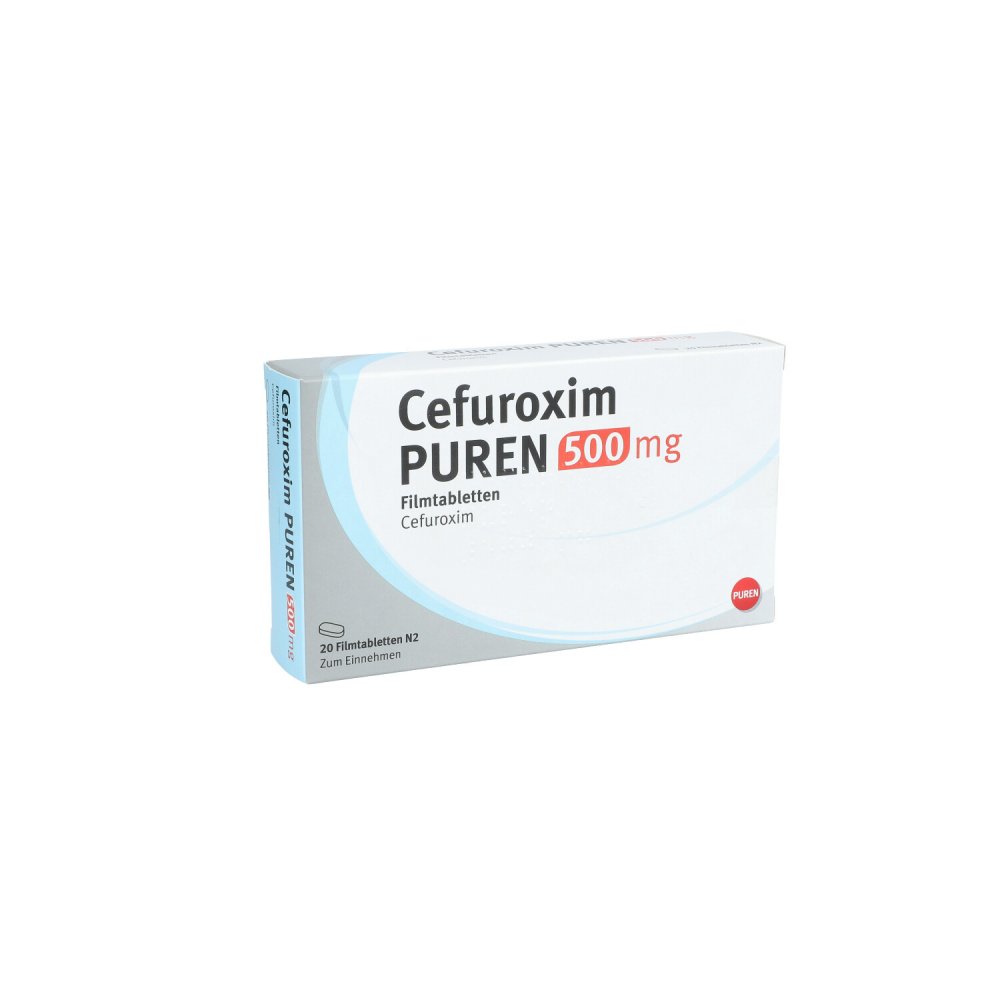 Cefuroxim Puren 500 Mg Filmtabletten (20 stk)