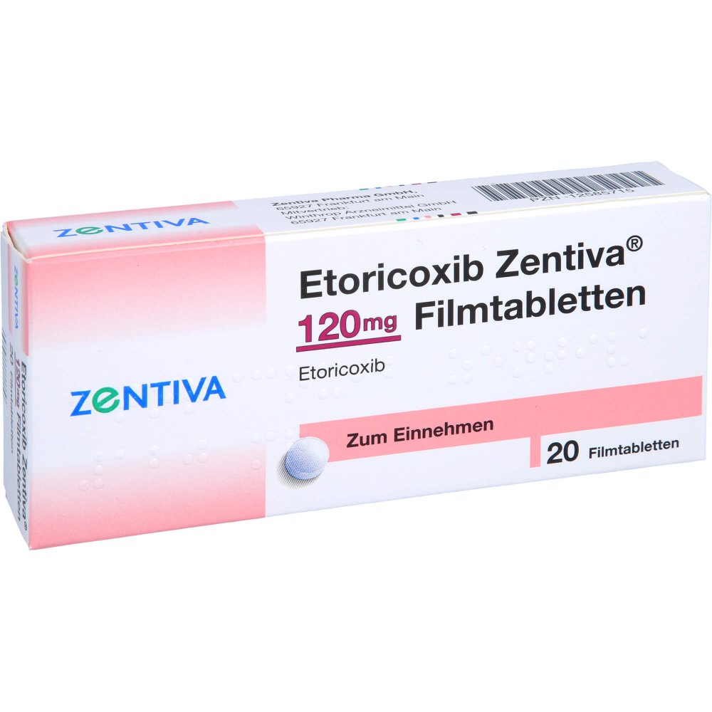 Etoricoxib Zentiva 120 Mg Filmtabletten (20 stk)