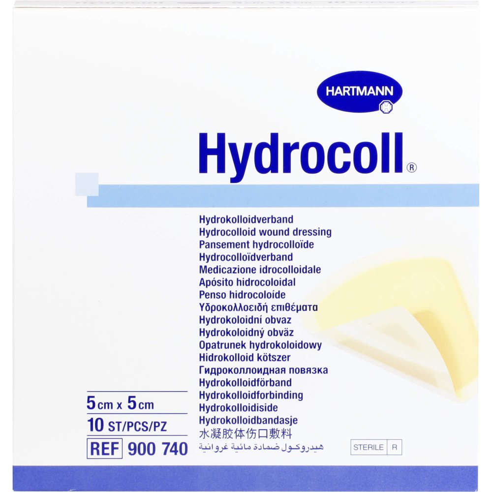 Das Produktfoto zeigt Hydrocoll Wundverband 5x5 Cm (10 stk) PZN 12594275