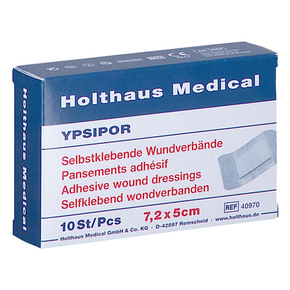 Ypsipor Wundverband Steril 5x7,2 Cm (10 stk)