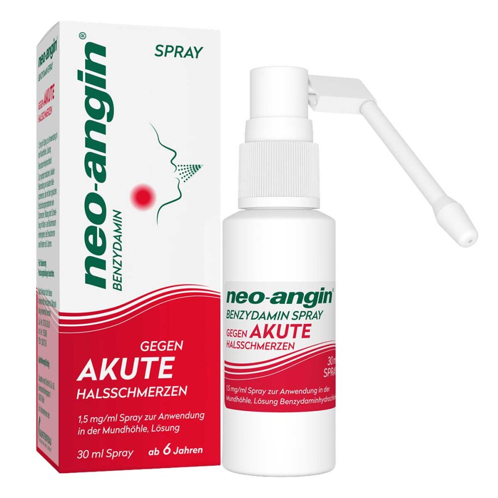 Neo-Angin Benzydamin Spray Gegen Akute Halsschmer. (30 ml)