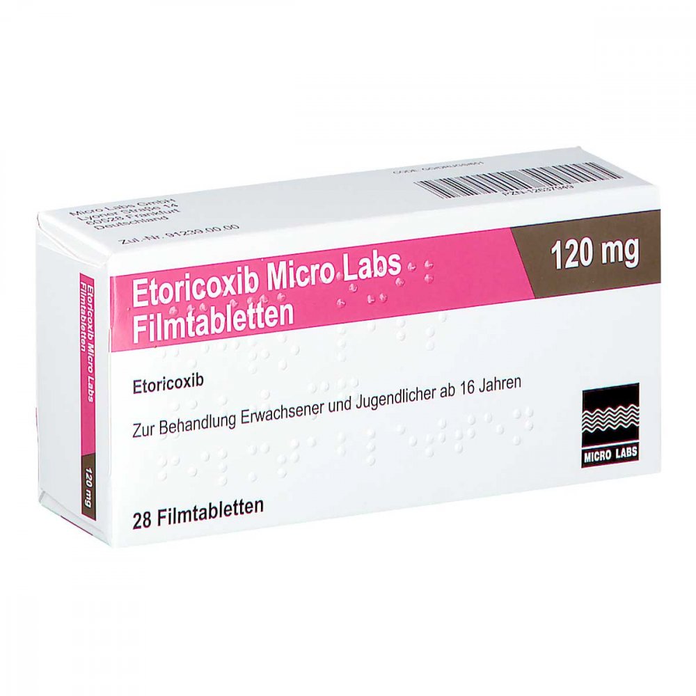 Etoricoxib Micro Labs 120 Mg Filmtabletten (28 stk)