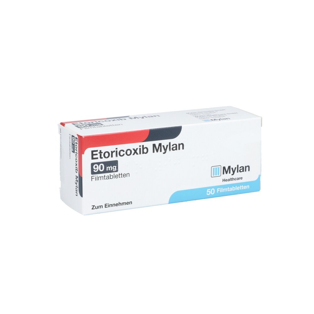 Etoricoxib Mylan 90 Mg Filmtabletten (50 stk)