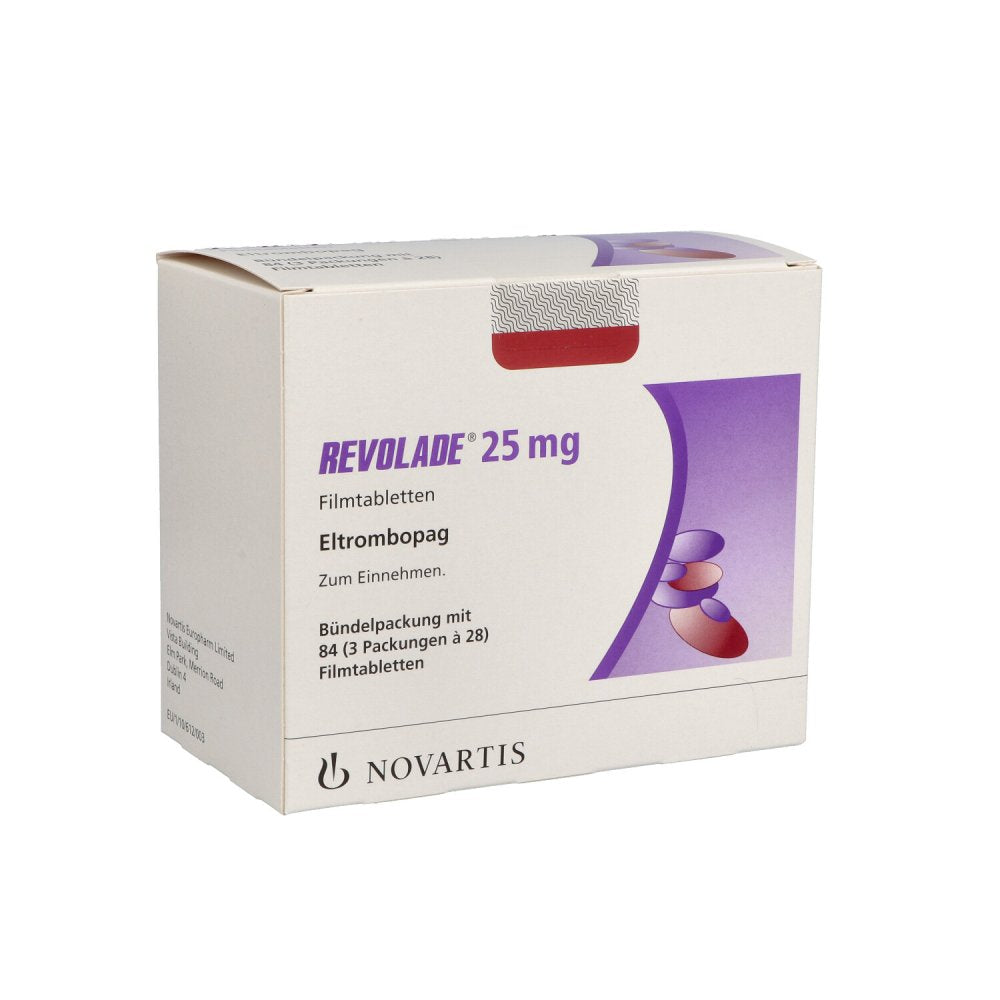 Das Produktfoto zeigt Revolade 25 Mg Filmtabletten (3X28 stk) PZN 12643401