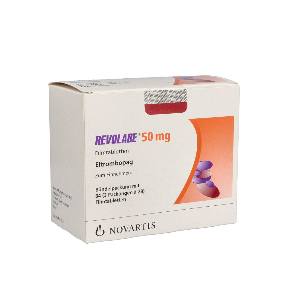 Das Produktfoto zeigt Revolade 50 Mg Filmtabletten (3X28 stk) PZN 12643418