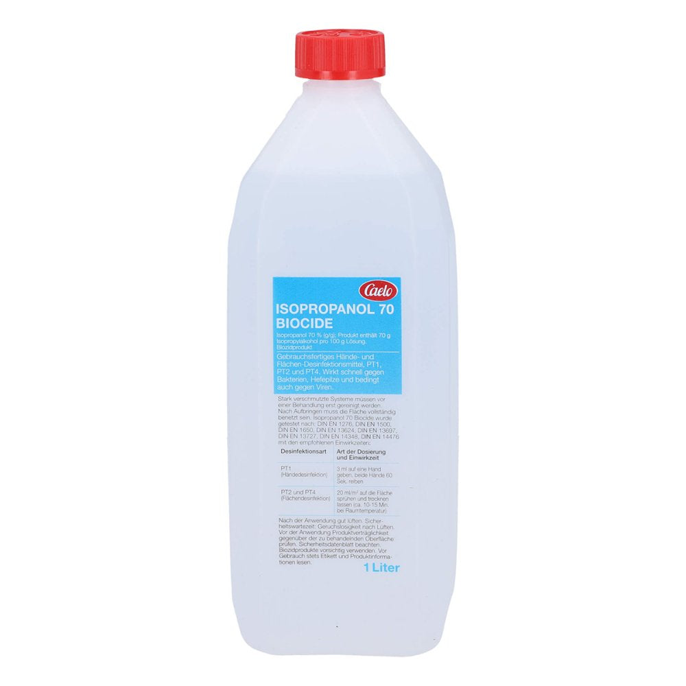 Das Produktfoto zeigt Isopropanol 70 Biocide Caelo Hv-Packung Flächendes (1 l) PZN 12725197