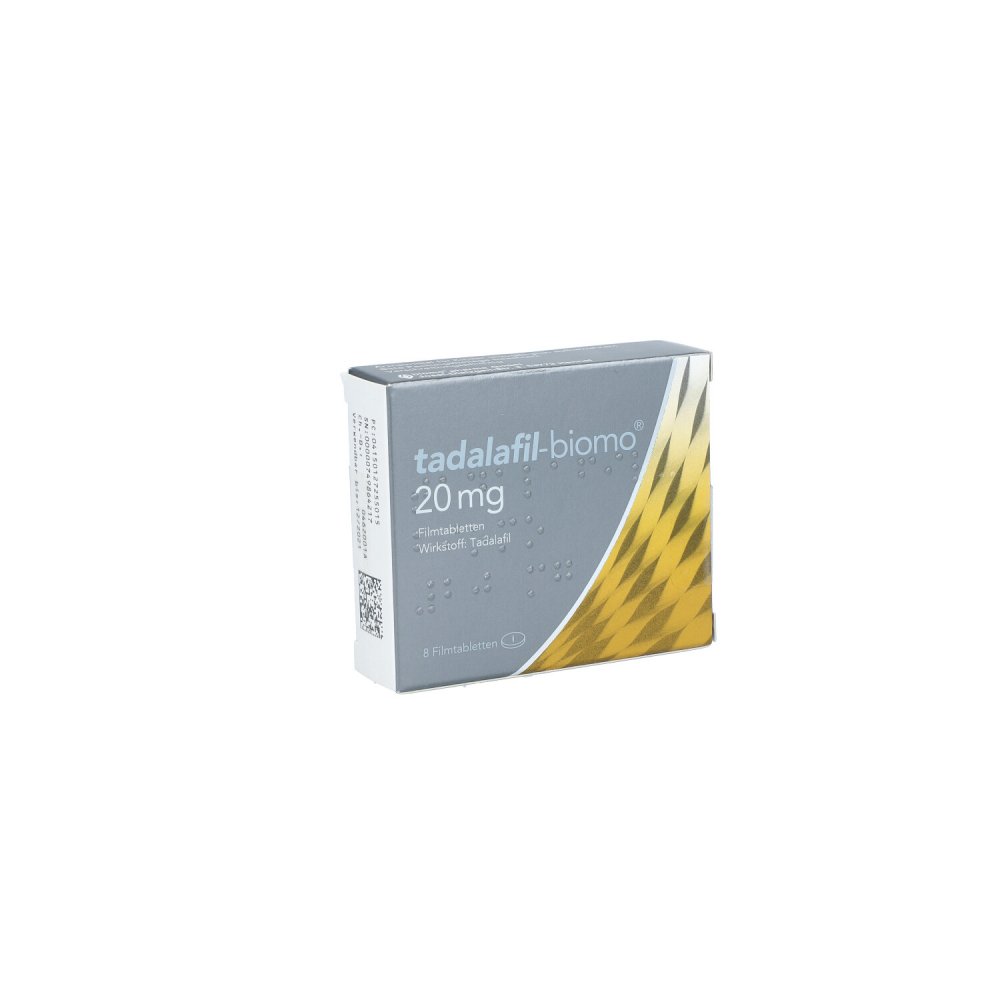 Tadalafil-Biomo 20 Mg Filmtabletten (8 stk)
