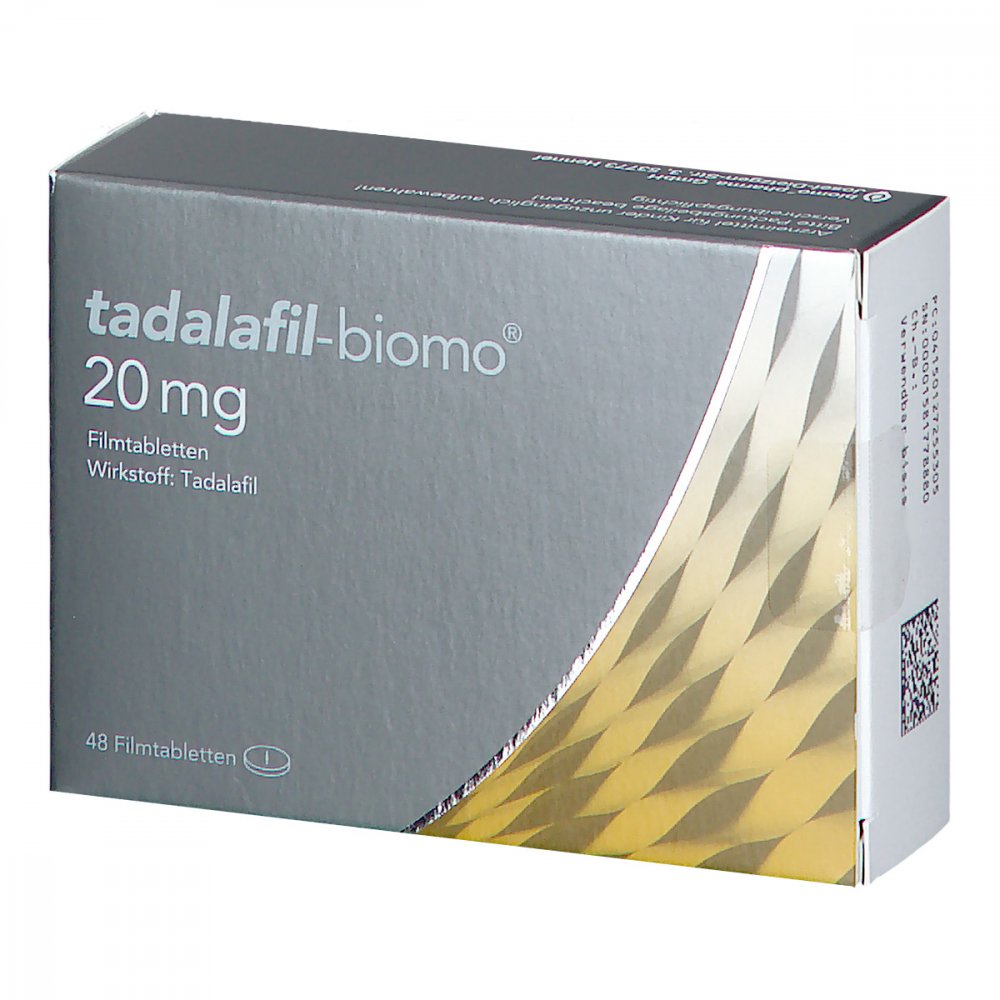 Tadalafil-Biomo 20 Mg Filmtabletten (48 stk)