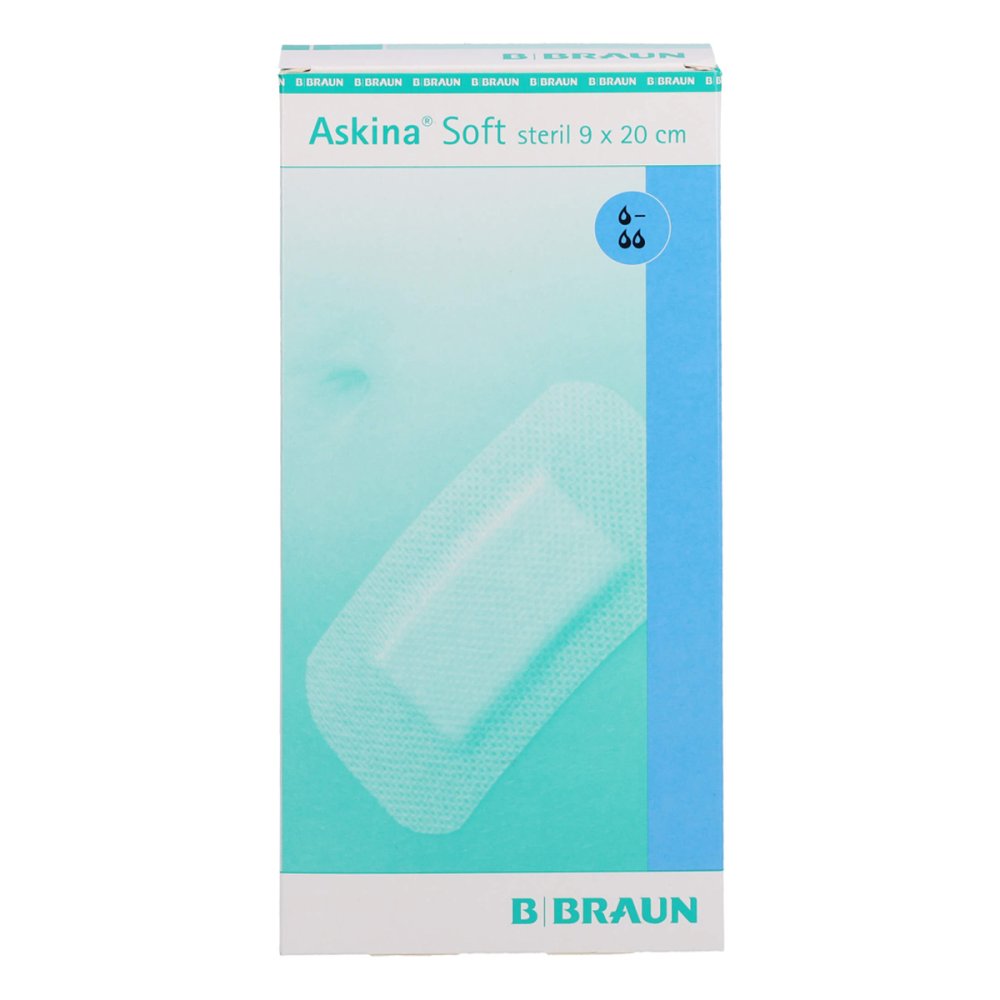 Das Produktfoto zeigt Askina Soft Wundverband 9x20 Cm Steril (30 stk) PZN 12736226