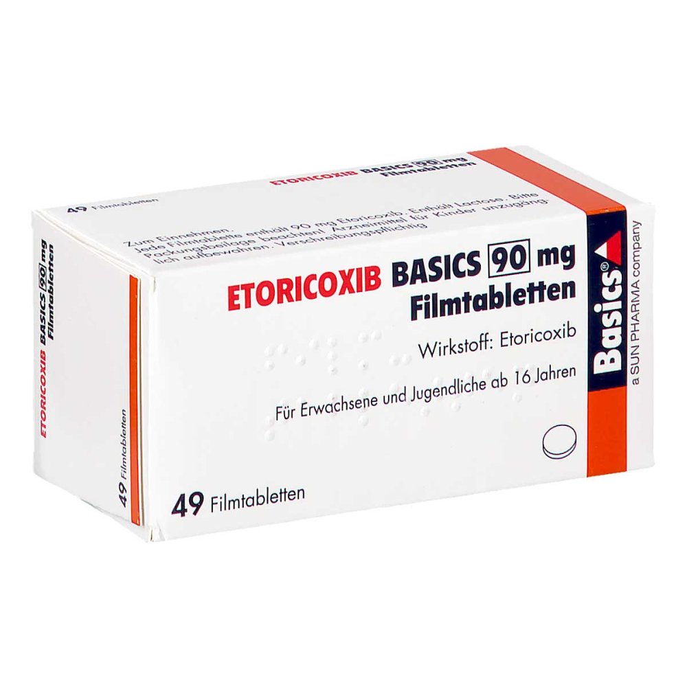 Etoricoxib Basics 90 Mg Filmtabletten (49 stk)
