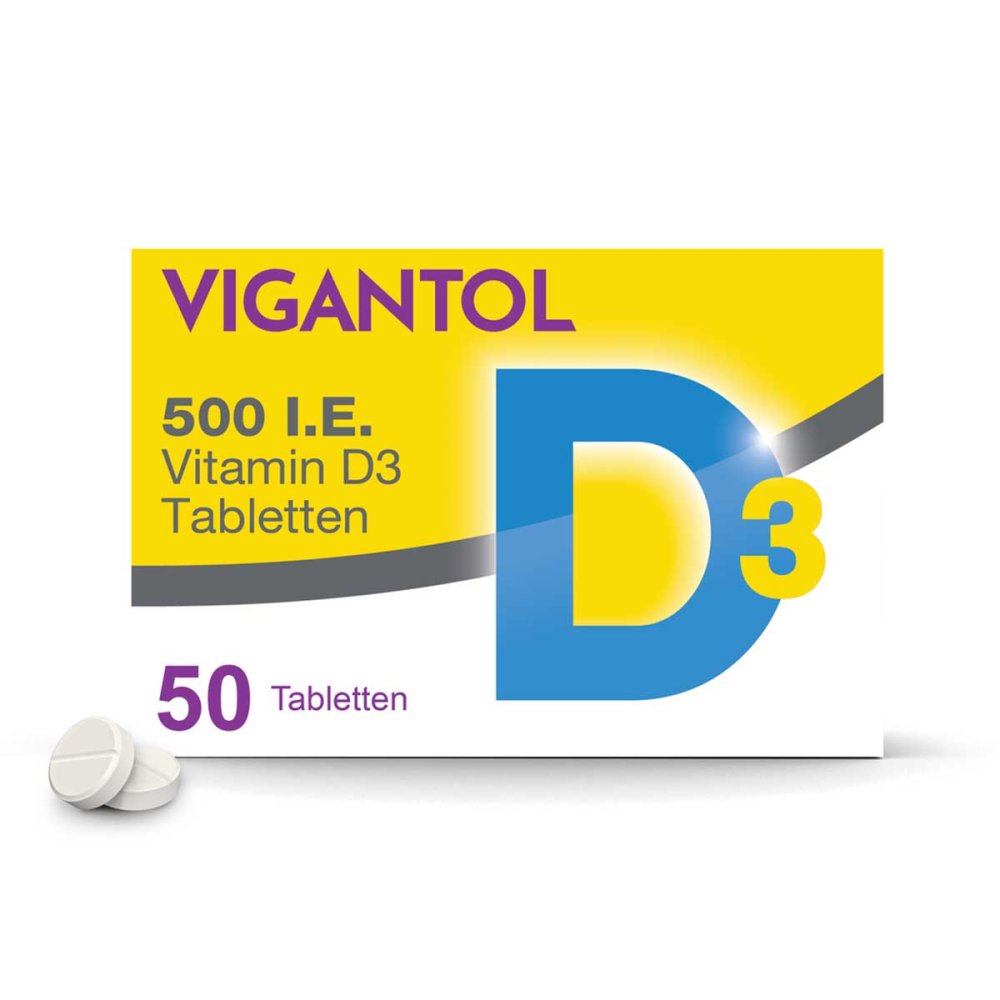 Vigantol 500 I.E. Vitamin D3 Tabletten (50 stk)