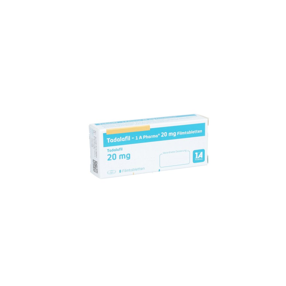 Tadalafil-1a Pharma 20 Mg Filmtabletten (8 stk)