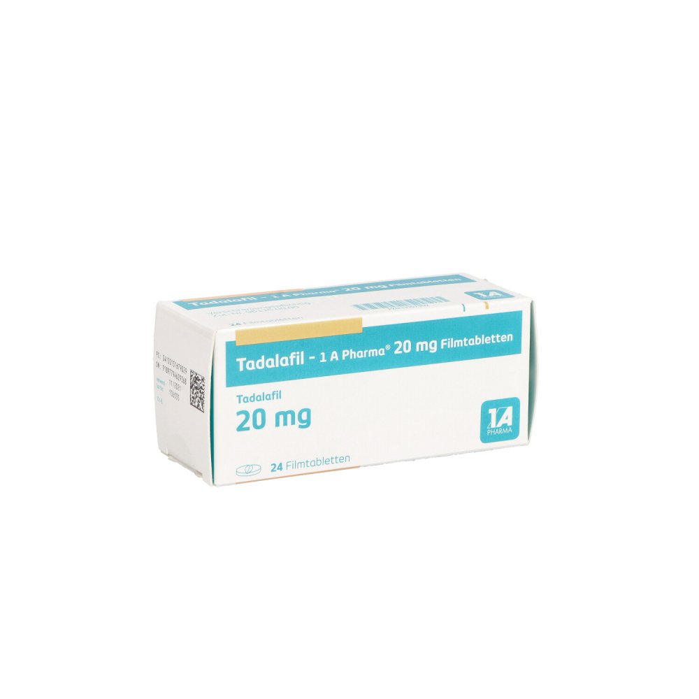 Tadalafil-1a Pharma 20 Mg Filmtabletten (24 stk)