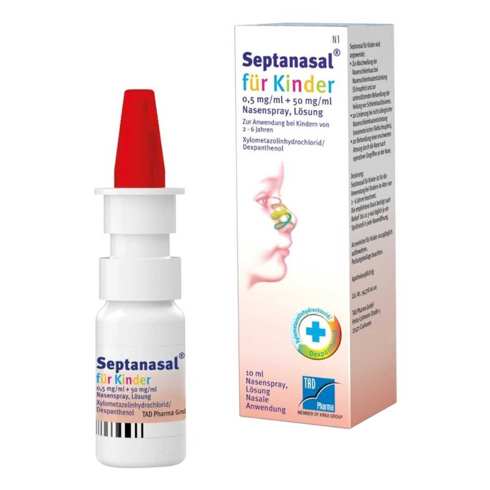 Septanasal Für Kinder 0,5 Mg/Ml + 50 Mg/Ml Nasens. (10 ml)