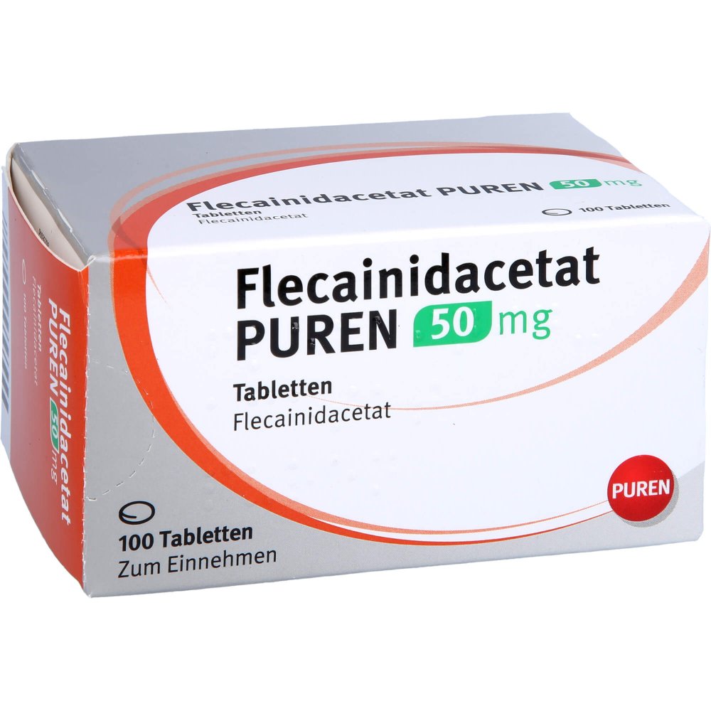 Flecainidacetat Puren 50 Mg Tabletten (100 stk)