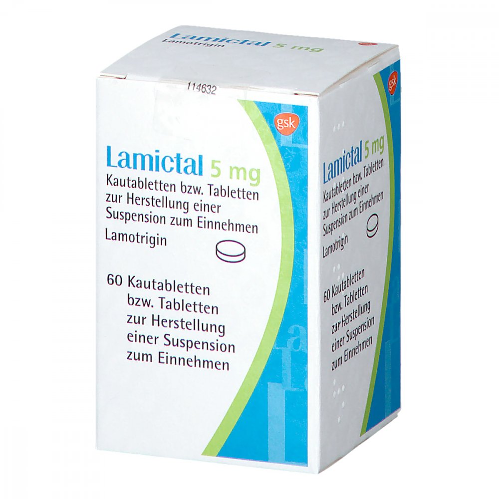 Das Produktfoto zeigt Lamictal 5 Mg Tabl.Z.Herst.E.Susp.Z.Einnehmen (60 stk) PZN 13350954