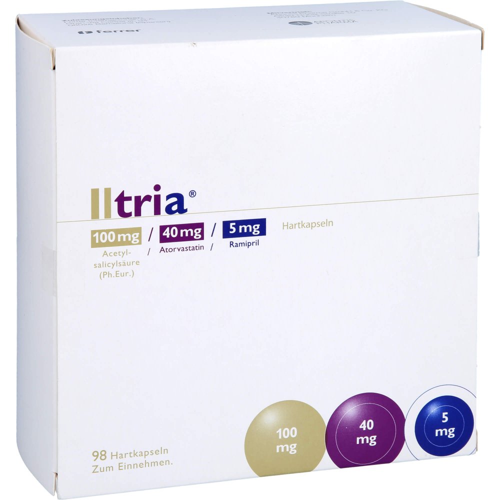 Iltria 100 Mg/40 Mg/5 Mg Hartkapseln (98 stk)
