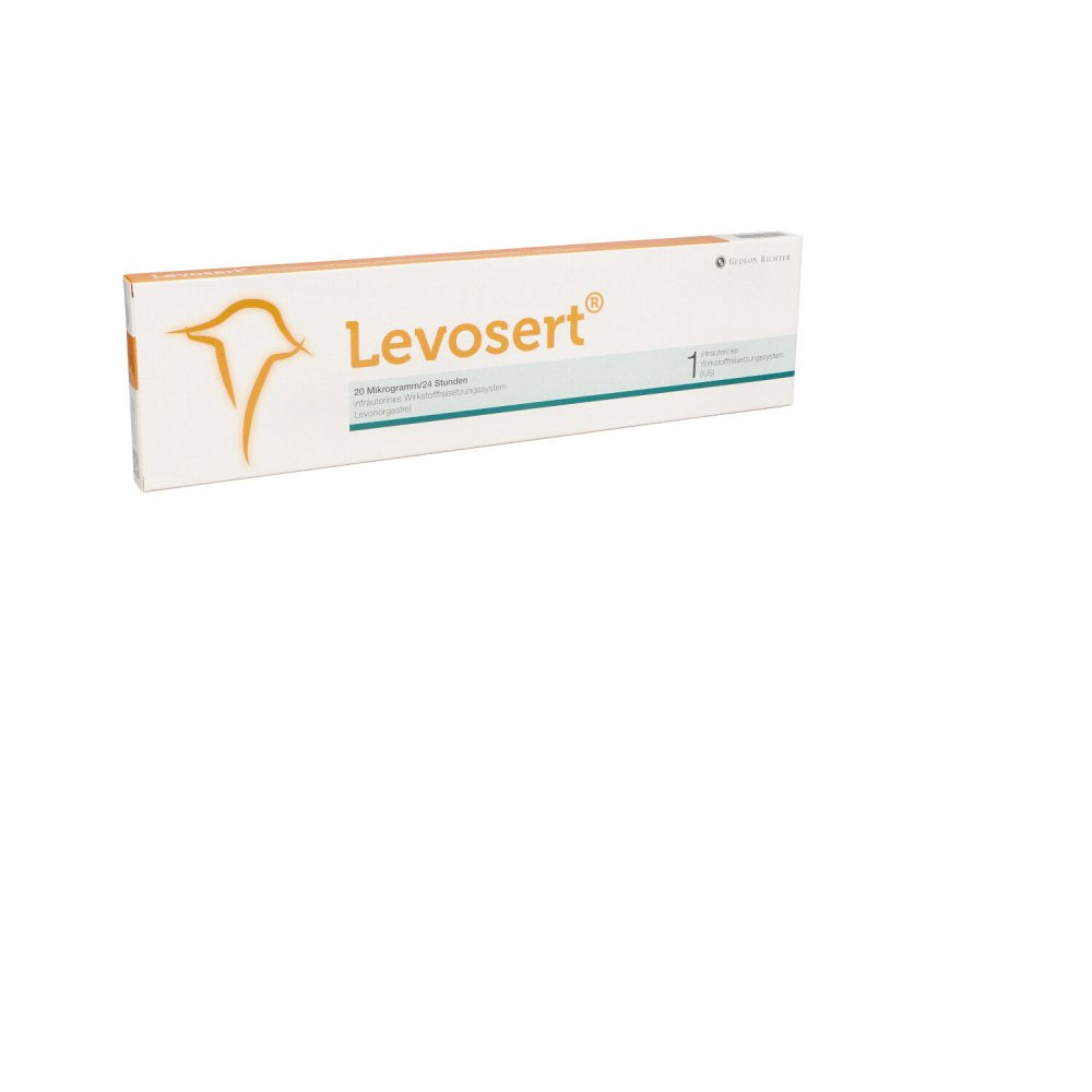 Das Produktfoto zeigt Levosert 20 Μg/24 H Intraut.Wirkstofffreisetz.Sys. (1 stk) PZN 13423251