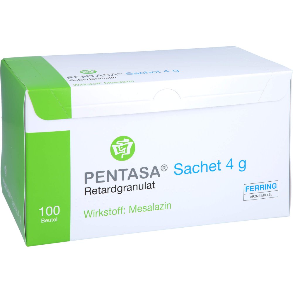 Das Produktfoto zeigt Pentasa Sachet 4 G Retardgranulat (100 stk) PZN 13423334