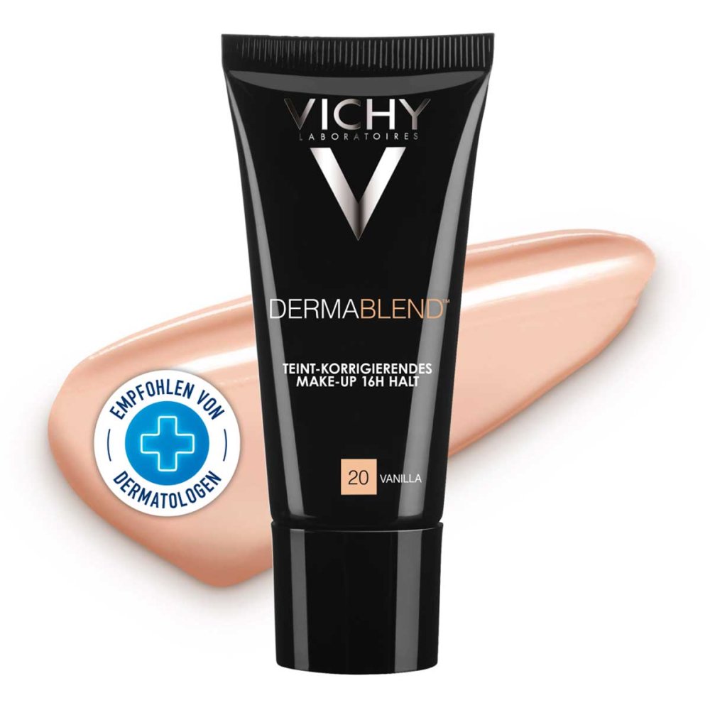 Das Produktfoto zeigt Vichy Dermablend Make-Up 20 (30 ml) PZN 13426485