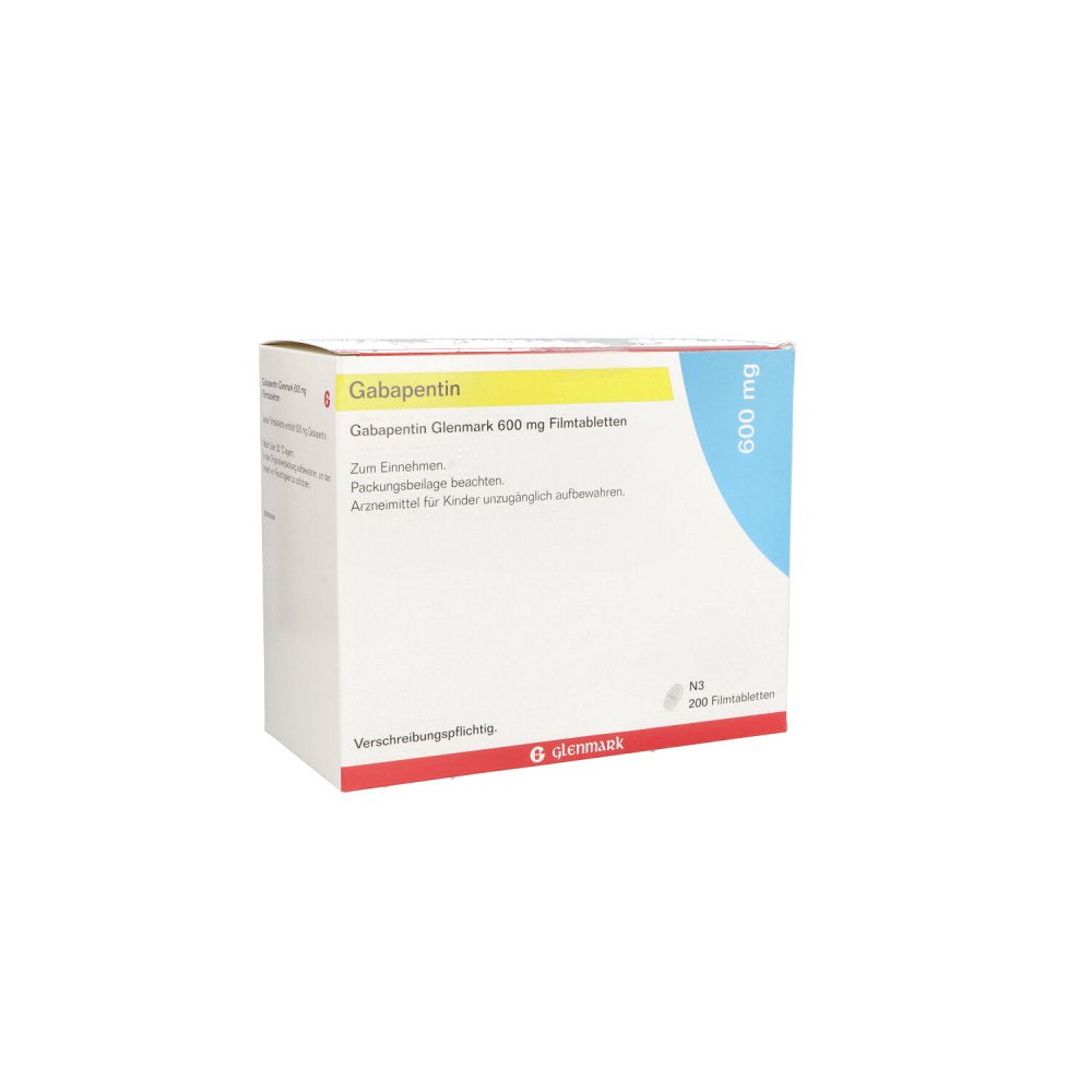 Gabapentin Glenmark 600 Mg Filmtabletten (200 stk)