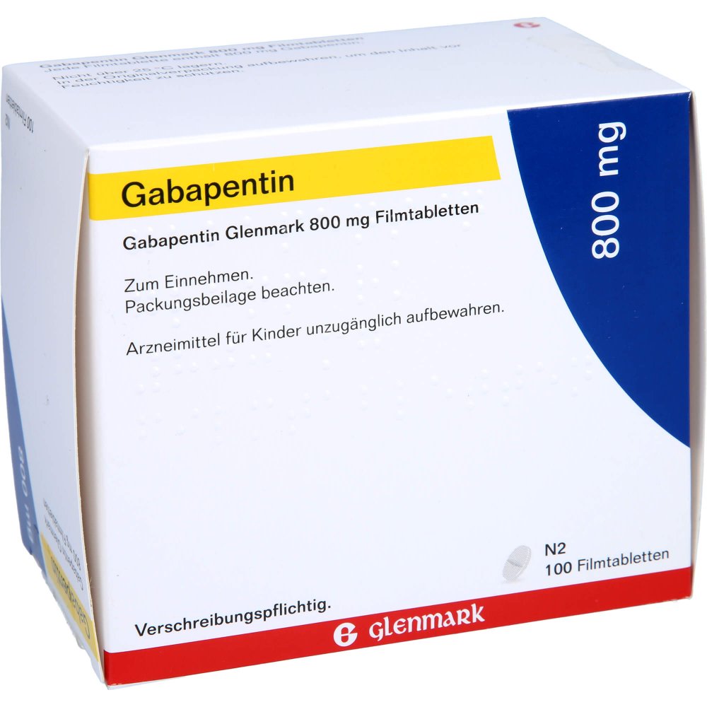 Gabapentin Glenmark 800 Mg Filmtabletten (100 stk)