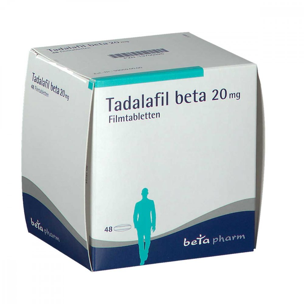 Tadalafil Beta 20 Mg Filmtabletten (48 stk)