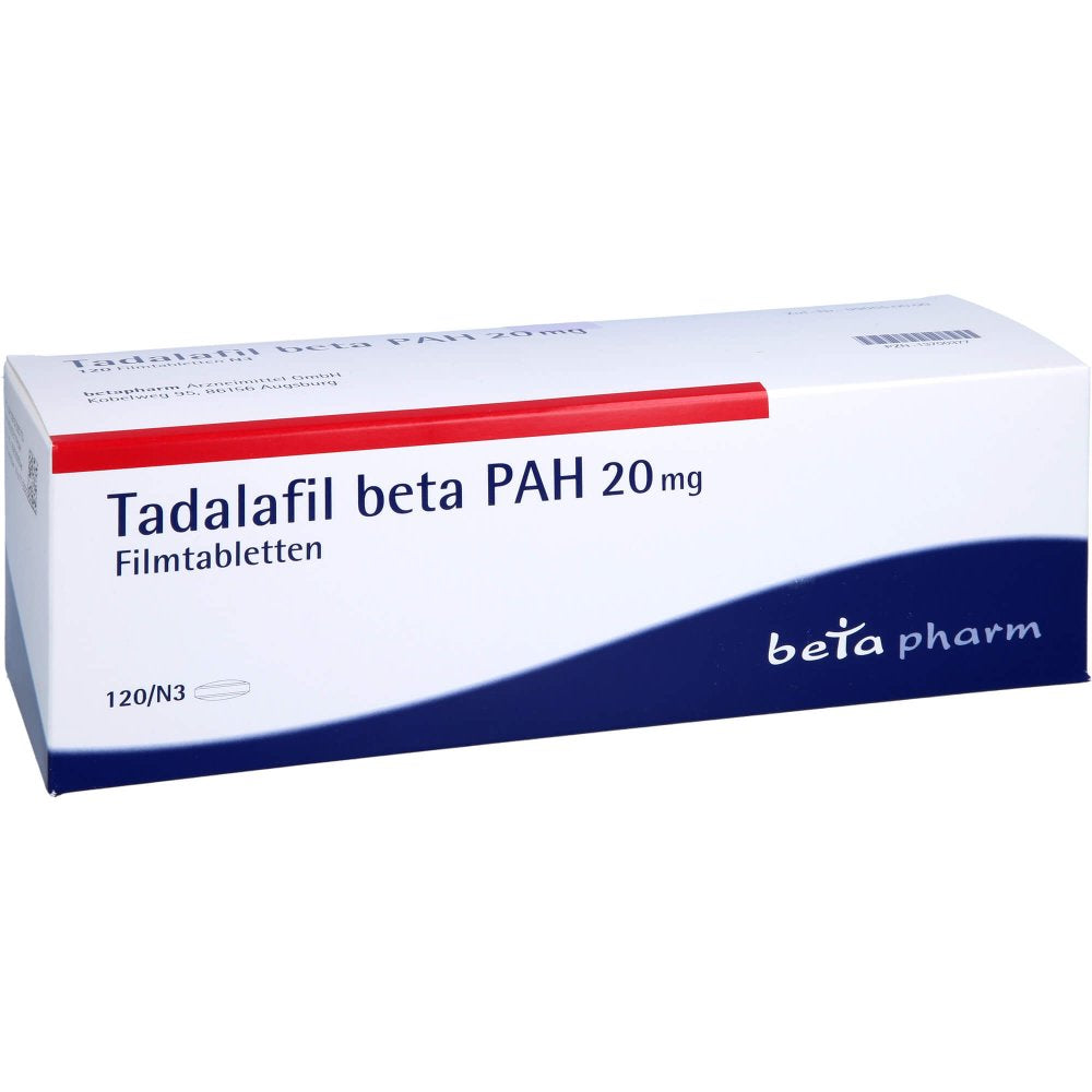 Tadalafil Beta Pah 20 Mg Filmtabletten (120 stk)