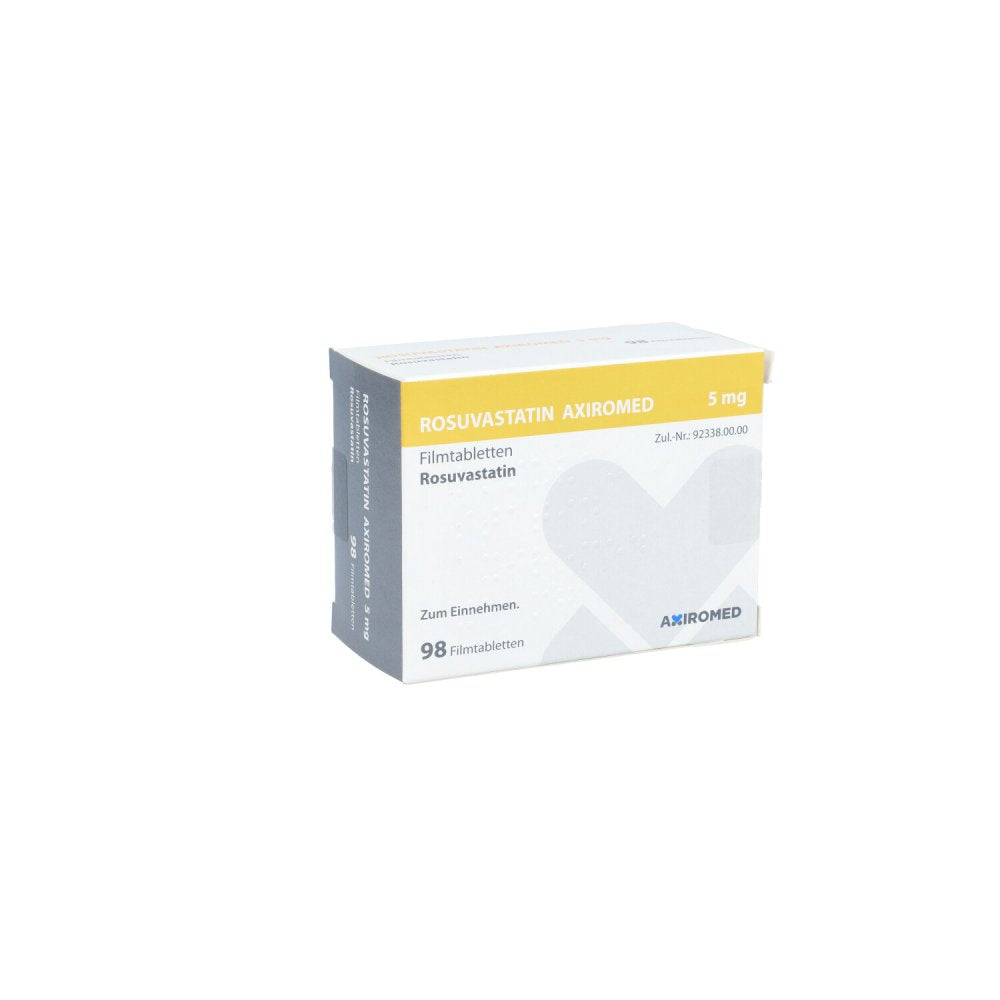 Rosuvastatin Axiromed 5 Mg Filmtabletten (98 stk)