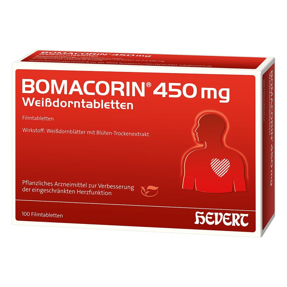 Bomacorin 450 Mg Weißdorntabletten (100 stk)