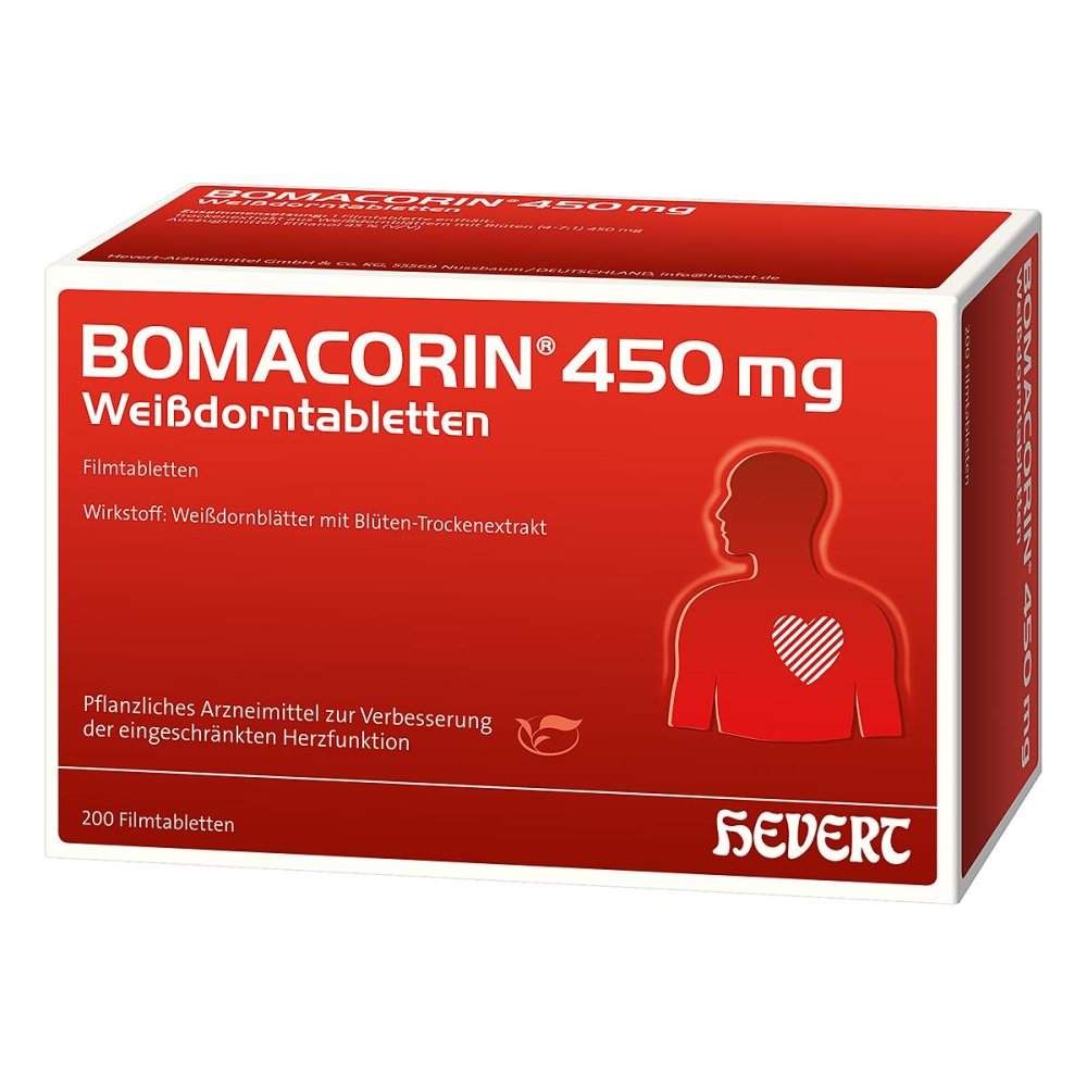 Bomacorin 450 Mg Weißdorntabletten (200 stk)