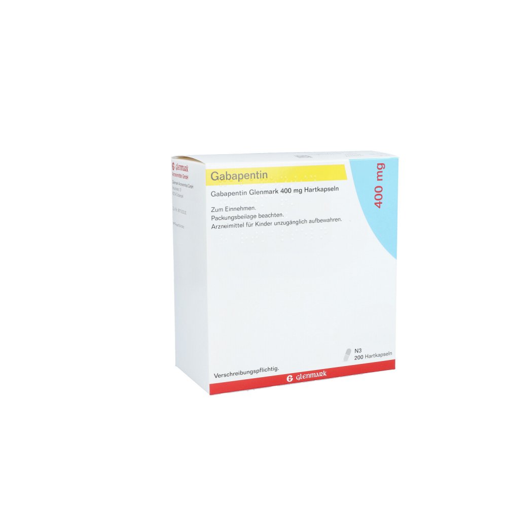 Gabapentin Glenmark 400 Mg Hartkapseln (200 stk)