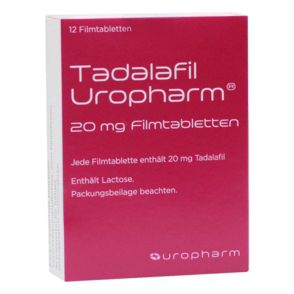 Tadalafil Uropharm 20 Mg Filmtabletten (12 stk)