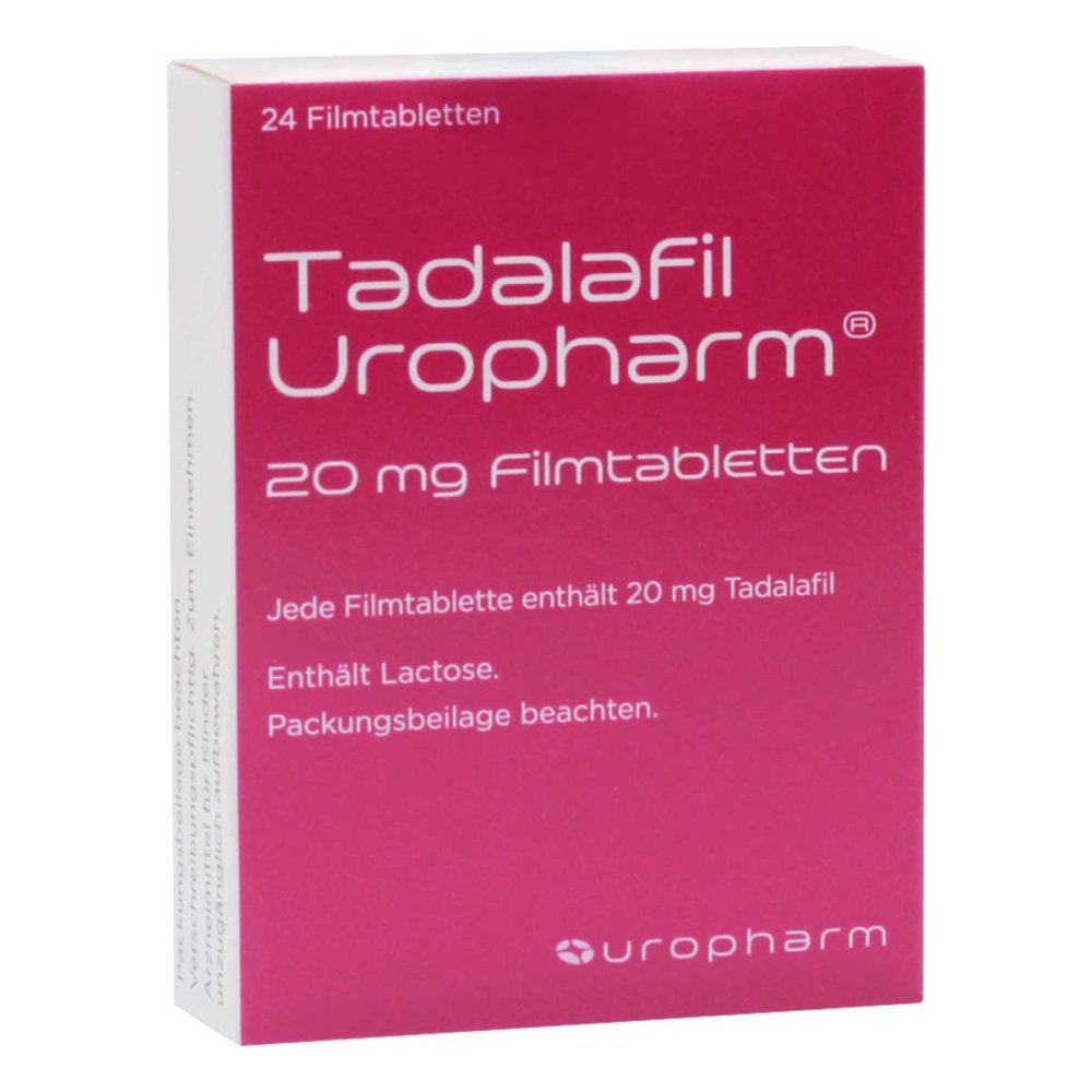Tadalafil Uropharm 20 Mg Filmtabletten (24 stk)