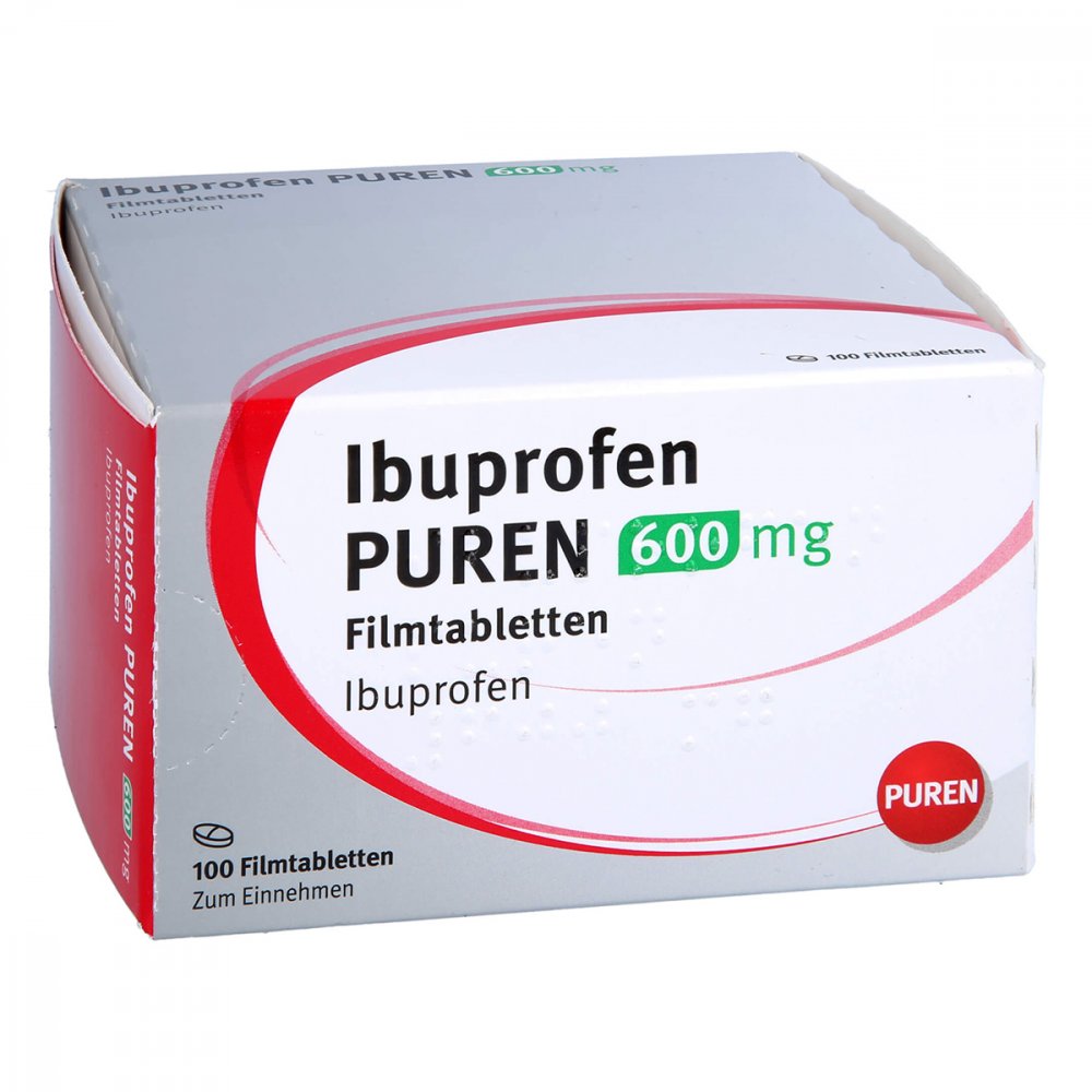 Ibuprofen Puren 600 Mg Filmtabletten (100 stk)