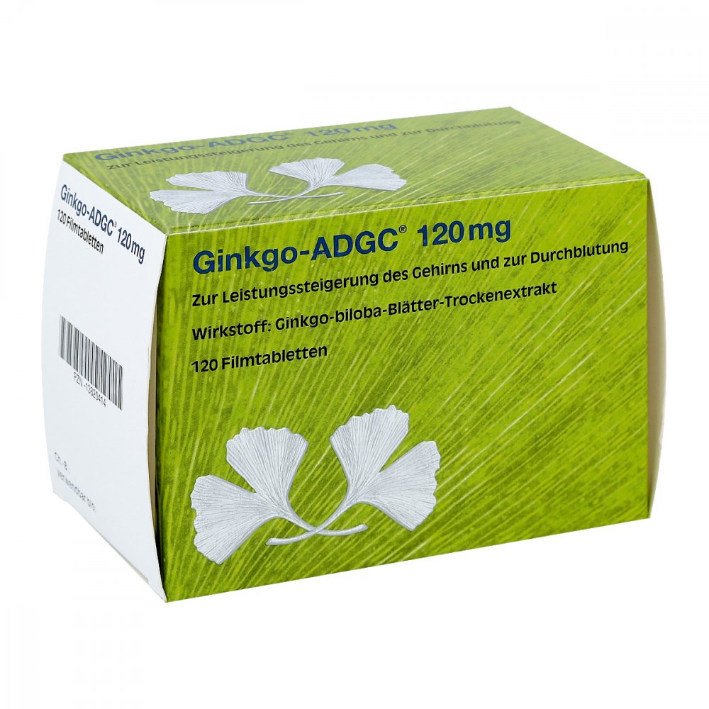 Ginkgo Adgc 120 Mg Filmtabletten (120 stk)
