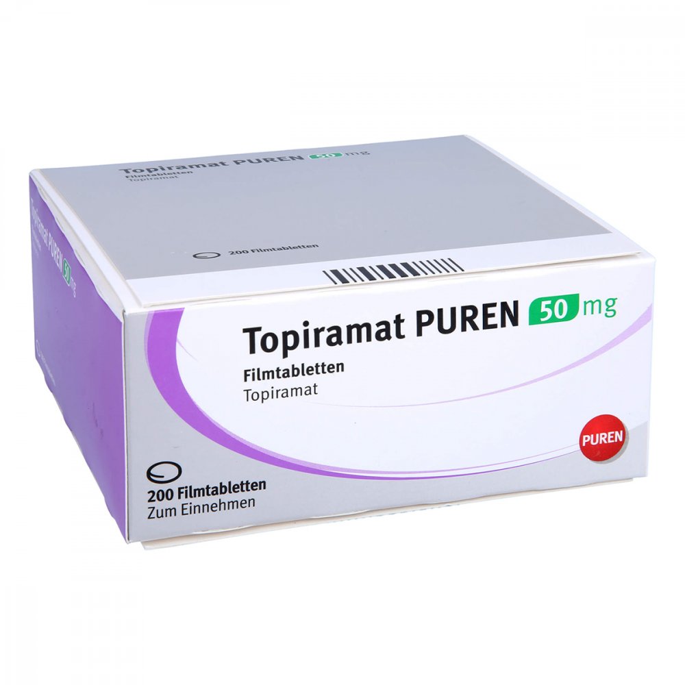 Topiramat Puren 50 Mg Filmtabletten (200 stk)