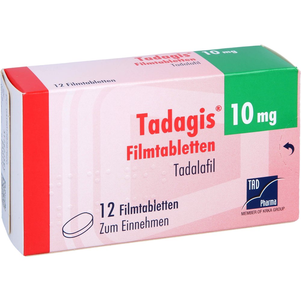 Tadagis 10 Mg Filmtabletten (12 stk)