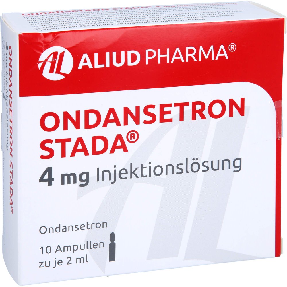 Das Produktfoto zeigt Ondansetron Stada 4 Mg Injektionslösung Aliud (10 stk) PZN 13892980