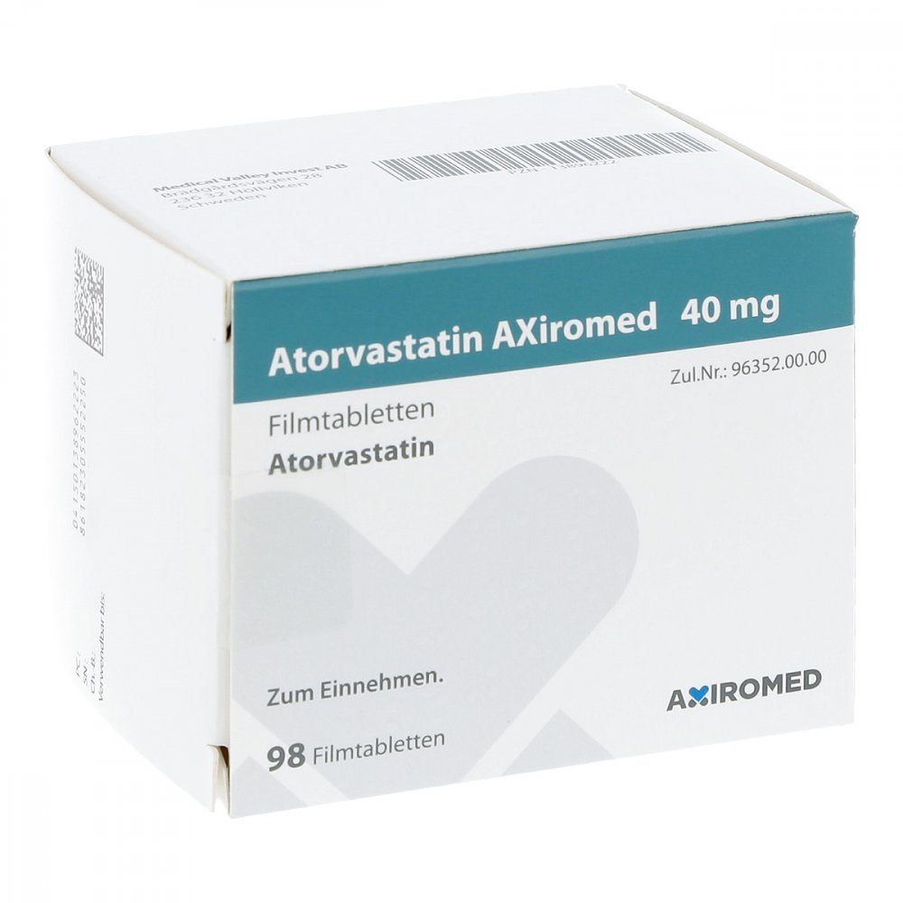 Atorvastatin Axiromed 40 Mg Filmtabletten (98 stk)