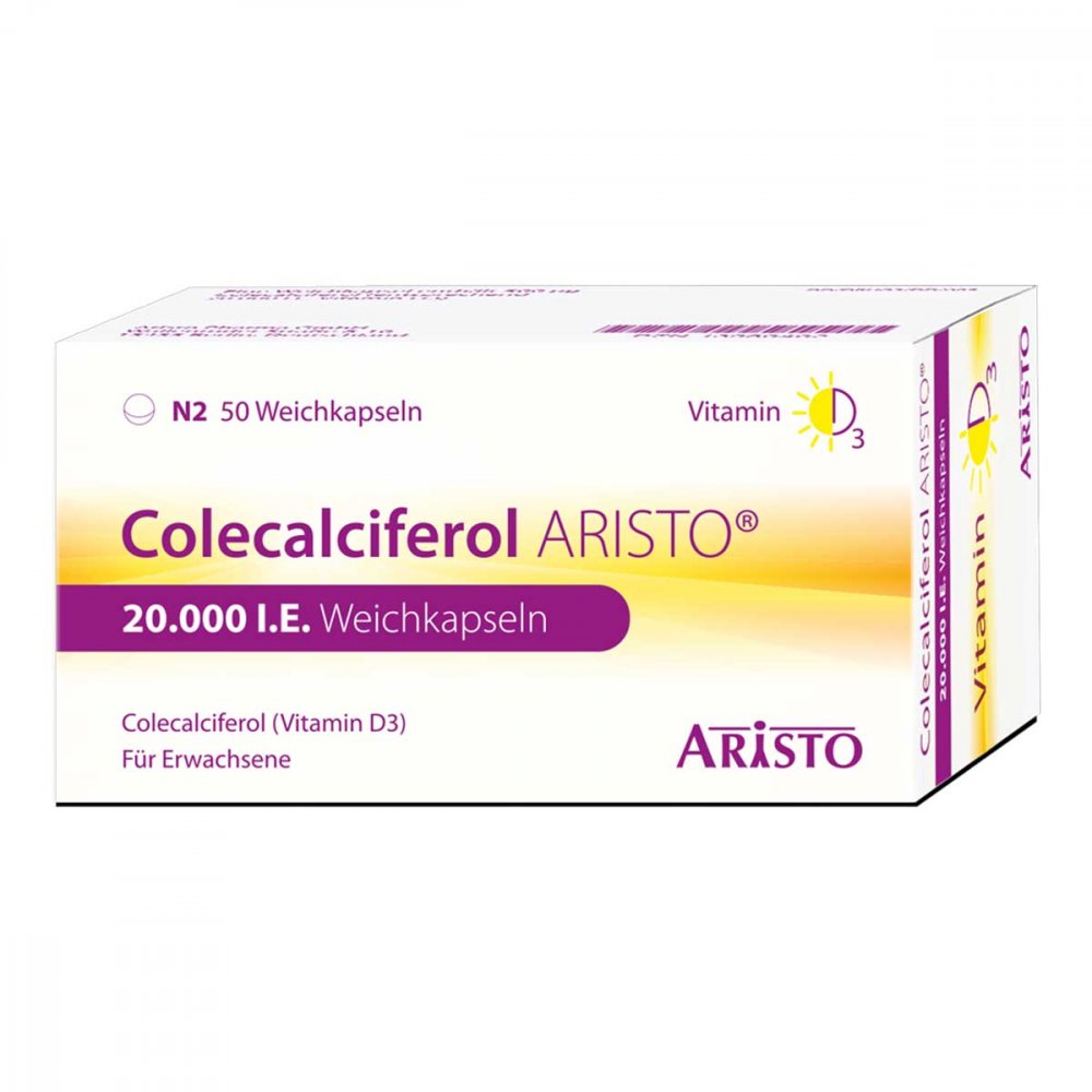Colecalciferol Aristo 20.000 I.E. Weichkapseln (50 stk)