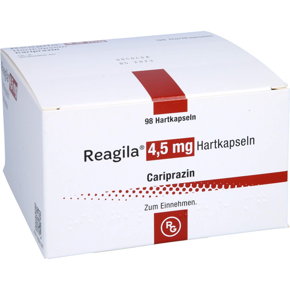 Das Produktfoto zeigt Reagila 4,5 Mg Hartkapseln (98 stk) PZN 14016594