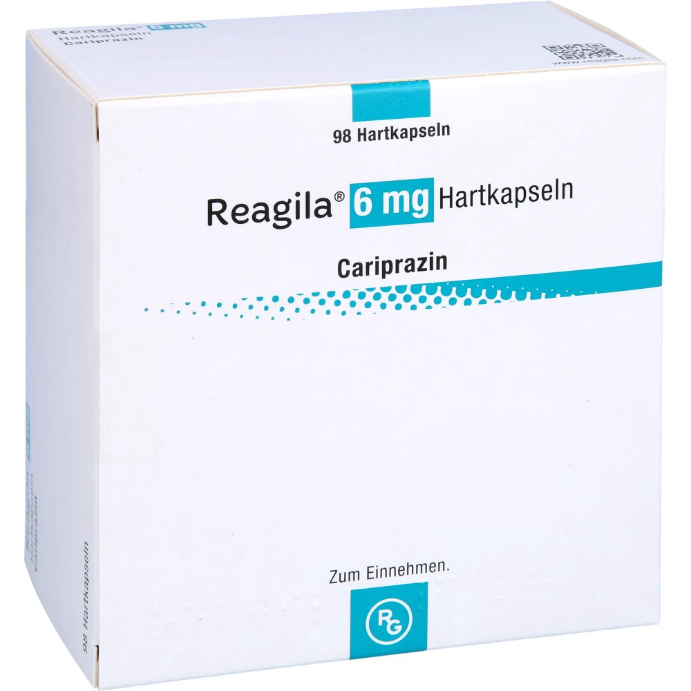 Das Produktfoto zeigt Reagila 6 Mg Hartkapseln (98 stk) PZN 14016648