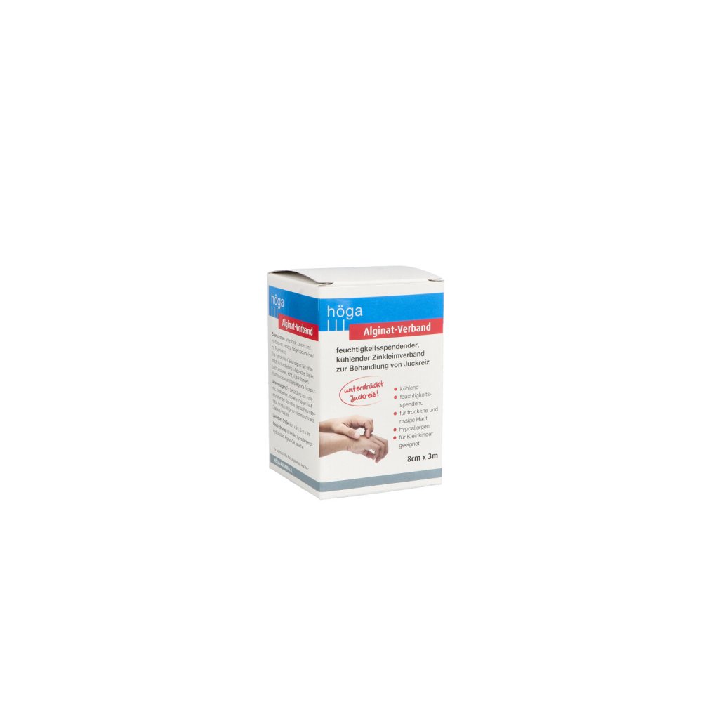 Alginat-Verband 8 Cmx3 M Kühlender Zinkleimverband (1 stk)